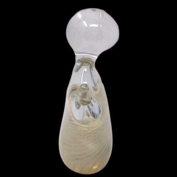 Art Glass Angel Wings Up Paperweight Abstract Figurine - Picture 3 of 8